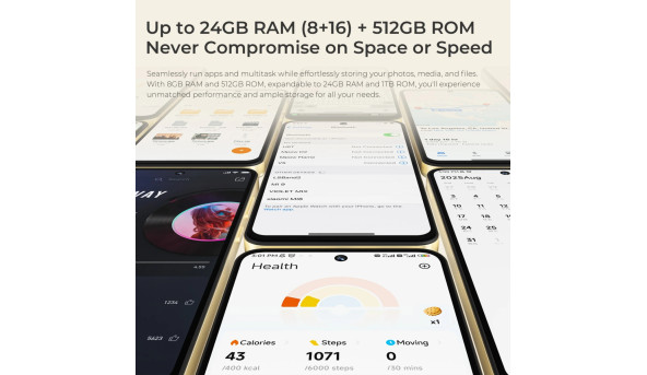 Смартфон Oukitel C69 7.2" HD+ /8GB/512GB/ T606 /6000mAh/ 64+8Мп/ NFC Gold