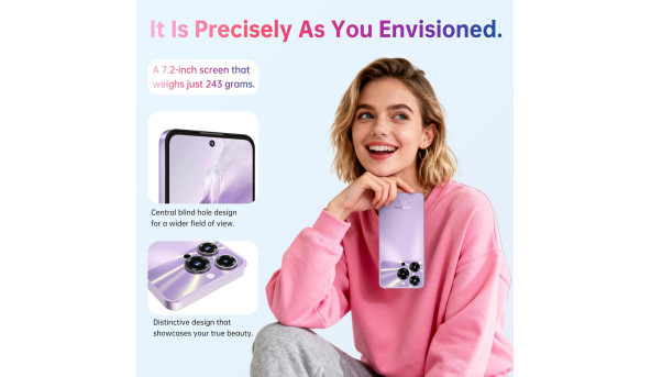 Смартфон Oukitel C69 7.2" HD+ /8GB/512GB/ T606 /6000mAh/ 64+8Мп/ NFC Purple