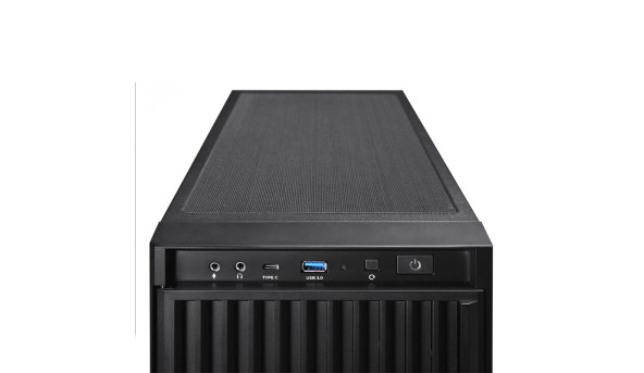 Корпус Chieftec UNI BW-01B-OP, без БЖ, 1x USB Type C, 1 x USB3.0, ATX, Black