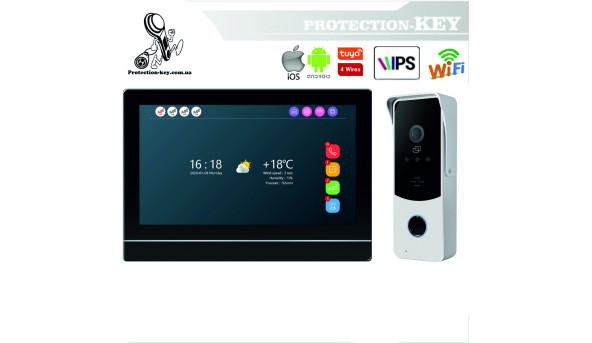 Комплект відеодомофонa 95710T+94235-2MP