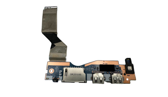 Дополнительная плата USB, CardReader, кнопка включения   к ноутбуку Lenovo IdeaPad 5 15IIL05, 5 15ITL05  GS557 NS-C681 Б/У