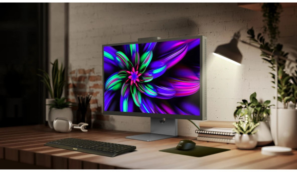 TFT 27" Philips 27E3U7903, 5K UHD, IPS, HDMI, DP, USB-C, RJ-45, USB-hub, Cam, HAS, Pivot,кол.,сірий