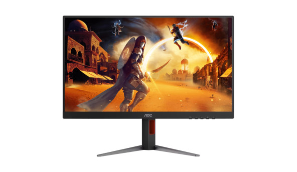 TFT 27" AOC Q27G4ZD, QD-OLED, 280Гц, 0,03мс, 2хHDMI, DP, USB-hub, HAS, Pivot, чорно-червоний