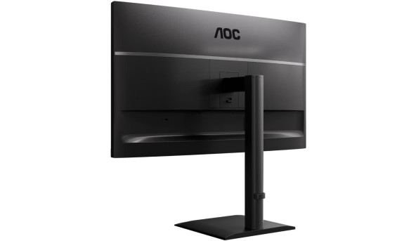 TFT 27" AOC U27E4CV, 4K UHD, IPS, 2xHDMI, DP, USB-C, RJ-45, USB hub, HAS, Pivot, кол., чорний