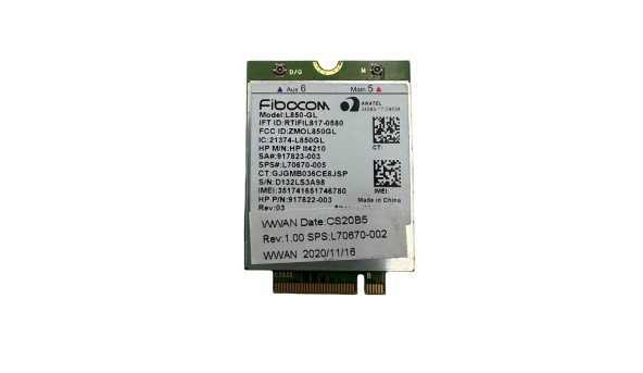 4G WWAN для ноутбука HP ProBook 640 G8 L70670-005 917822-003 Б/В