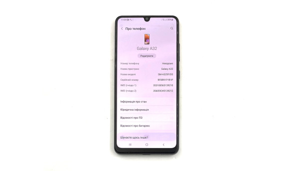Смартфон Samsung A32 SM-A325F MediaTek Helio G80 4/128 Gb NFC Android 13 [Super AMOLED 6.4"] - Б/В