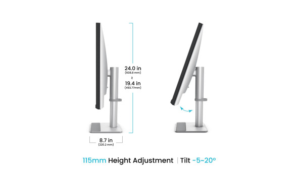 TFT 31.5" BenQ MA320UP, IPS, 4K, 2хHDMI, USB-C, HAS, Pivot, кол., сріблясто-сірий