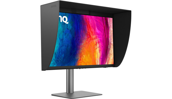 TFT 27" BenQ PD2770U, IPS, 4K UHD, HDMI, DP, USB-C, USB-hub, HAS, колонки, темно-сірий