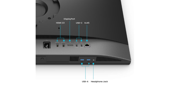 TFT 27" BenQ PD2770U, IPS, 4K UHD, HDMI, DP, USB-C, USB-hub, HAS, колонки, темно-сірий
