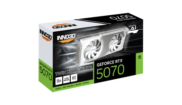 GeForce RTX5070 Inno3D TWIN X2 OC WHITE, 12GB GDDR7, 192bit, PCI Express 5.0