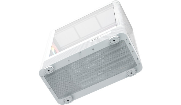 Корпус Modecom VOLCANO AQ500 ARGB MIDI FRONT LCD 6,2”, 4x120mm fans WHITE без БЖ ATX