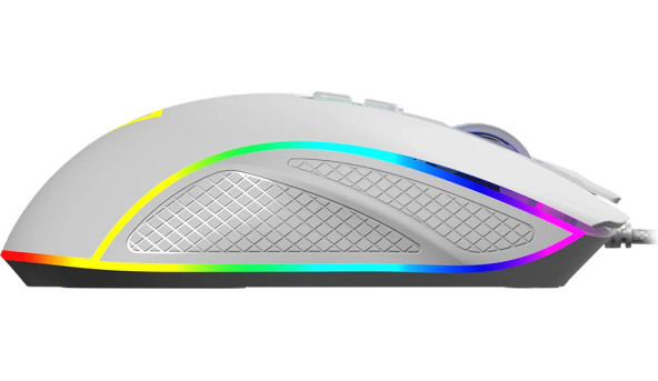 Мишка Modecom Veles Volcano, ігрова, 12800dpi., 8кн.,RGB, біла