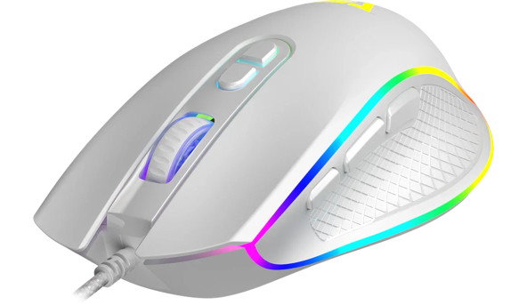 Мишка Modecom Veles Volcano, ігрова, 12800dpi., 8кн.,RGB, біла