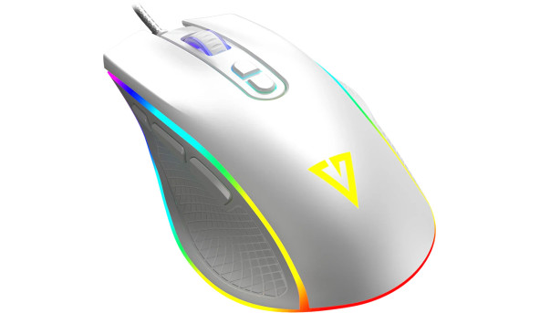 Мишка Modecom Veles Volcano, ігрова, 12800dpi., 8кн.,RGB, біла