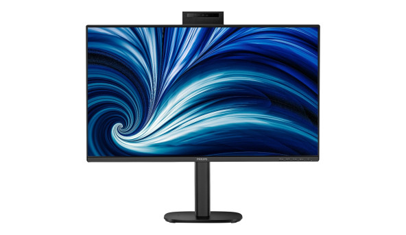 TFT 27" Philips 27B2N3500JH, QHD IPS,120Hz, 2xHDMI, DP, USB-hub, Cam, HAS, Pivot, кол., чорний