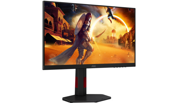 TFT 23.8" AOC 24G4ZR, Fast IPS, 260Гц, 2xHDMI, DP, HAS, Pivot, чорно-червоний