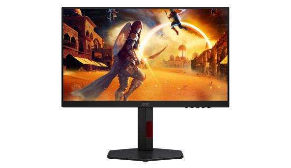 TFT 23.8" AOC 24G4ZR, Fast IPS, 260Гц, 2xHDMI, DP, HAS, Pivot, чорно-червоний
