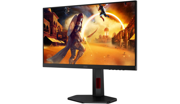 TFT 23.8" AOC 24G4ZR, Fast IPS, 260Гц, 2xHDMI, DP, HAS, Pivot, чорно-червоний