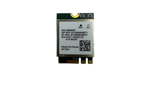 Wi-fi+BT модуль M.2 MediaTek снят с ноутбука ASUS TUF Gaming  FX506L AW-XB468NF Б/У