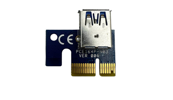 Переходник райзер  PCI-Express x1 to x16 v.006  PCE164P-N03-006 Б/У