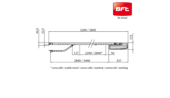 BOTTICELLI BT A650 BELT KIT 10м²/H=3.0m