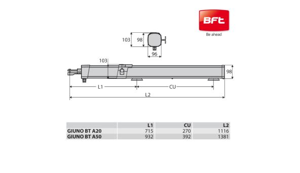 BFT GIUNO ULTRA BT A20