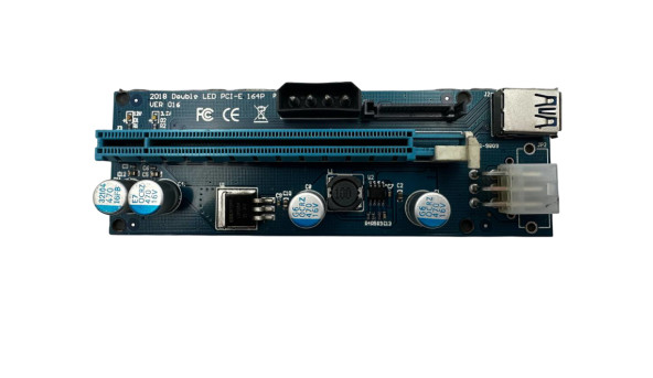 Рейзер для майнинга usb 3.0 PCI-E 1x на PCI-E 16x PCI Express PCIE 164P 016 VER 016   Б/У