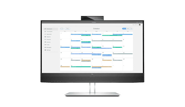 TFT 23.8" HP E24mv G4, IPS, HDMI, VGA, DP, USB, Cam, HAS, Pivot, колонки, сріблястий