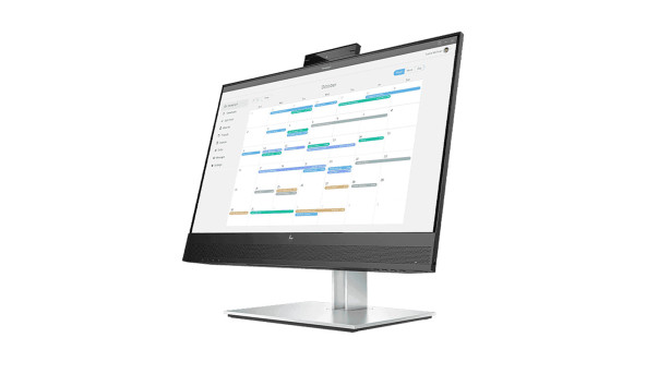 TFT 23.8" HP E24mv G4, IPS, HDMI, VGA, DP, USB, Cam, HAS, Pivot, колонки, сріблястий