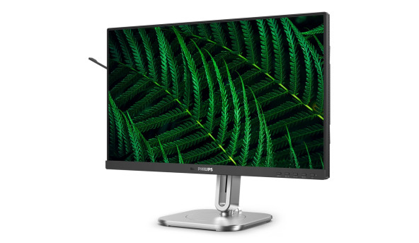 TFT 23.8" Philips 24B2G5200, IPS, 100Гц, VGA, HDMI, DP, USB-hub, HAS, Pivot, колонки, темно-сірий