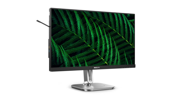 TFT 23.8" Philips 24B2G5200, IPS, 100Гц, VGA, HDMI, DP, USB-hub, HAS, Pivot, колонки, темно-сірий