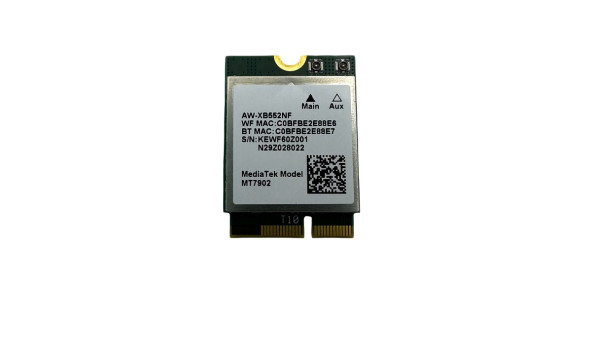 Wi-Fi / Blototh  модуль к ноутбуку Acer A115-32 MediaTek MT7902 AW-XB552NF Б/У