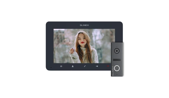 Комплект видеодомофона Slinex SM-07 Graphite + ML-17HD Graphite