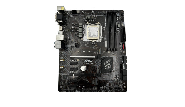 Материнская плата к ПК MSI Z390-A PRO DDR4 BOOST (s1151, Intel Z390, PCI-Ex16) Б/У