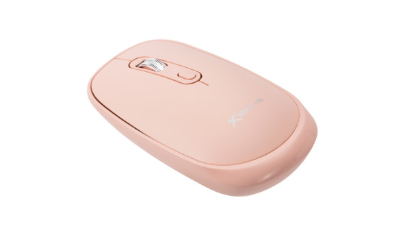 Мишка XTRIKE ME GW-119, бездротова Bluetooth+2.4G, 1600dpi., 4кн., Silent, Рожева
