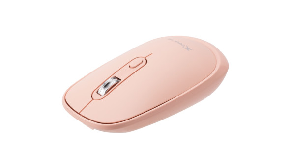 Мишка XTRIKE ME GW-119, бездротова Bluetooth+2.4G, 1600dpi., 4кн., Silent, Рожева