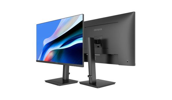 TFT 27'' AIWA MQ2712-B, IPS, QHD, 120Гц, HDMI, DP, USB Type-C, чорний
