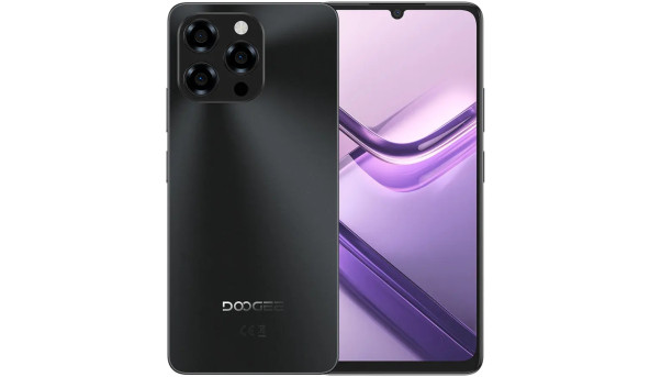 Смартфон Doogee Note 58 Pro 6.75" HD+ 90Hz 8/256GB /T615/ 6250mAh/ 16+8Мп/ Black