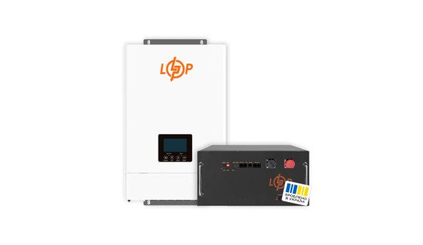 Комплект резервного питания LogicPower ИБП W6000 + литиева (LiFePO4) батарея 5120 Вт/год (37760+37541 100 Ah)
