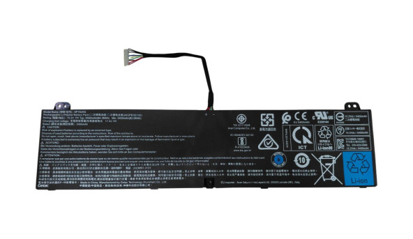 Акумулятор для ноутбука Acer AP18JHQ Predator Triton 500 15.2 В Black 5400 мАг