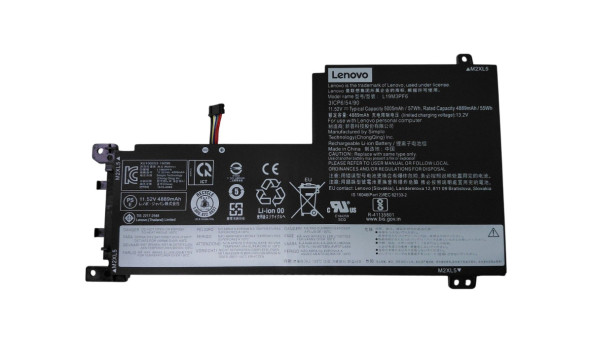 Акумулятор для ноутбука Lenovo L19C3PF5 IdeaPad 5-15IIL05 11.52 В Black 4889 мАг OEM
