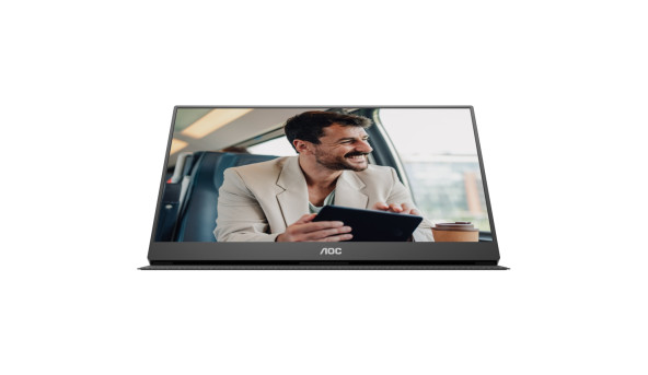 TFT 15.6" AOC 16T20E2, IPS, HDMI, USB- C, колонки, чорний