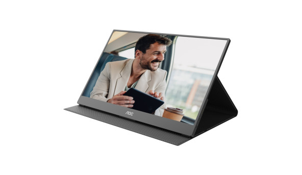 TFT 15.6" AOC 16T20E2, IPS, HDMI, USB- C, колонки, чорний