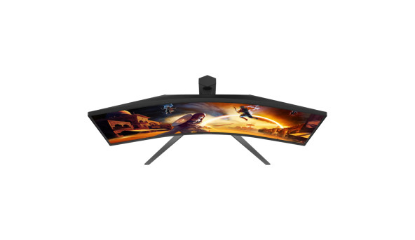 TFT 34" AOC CU34G4Z, WQHD, Fast VA, вигн., 240Гц, 2хHDMI, DP, USB-hub, HAS, чорно-червоний