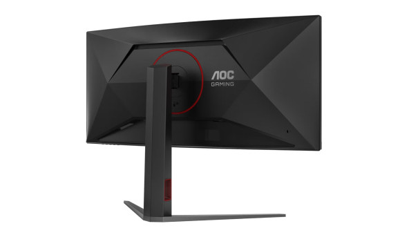 TFT 34" AOC CU34G4Z, WQHD, Fast VA, вигн., 240Гц, 2хHDMI, DP, USB-hub, HAS, чорно-червоний