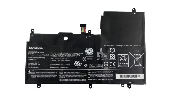 Аккумулятор батарея для ноутбука Lenovo L14M4P72 Yoga 3 14 14-IFI 7.4V 6280mAh 45Wh Б/У - 39% износа