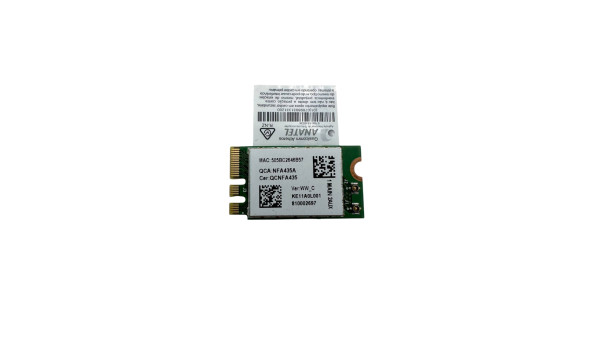Wi-fi+BT модуль M.2 Qualcomm Atheros QCNFA435 к ноутбуку Acer Aspire 3 A314 A315 A314-32-C00A A315-21 A315-31 A315-51 433Mbps 2,4GHz/5GHz QCNFA435 Б/У