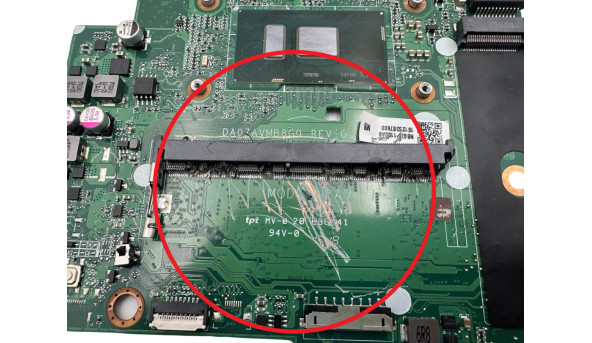 Материнська плата до ноутбука Acer Aspire 3 A315-51 DA0ZAVMB8G0 REV:G i3-6006U SR2UW Б/В