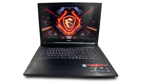 Ігровий ноутбук MSI MS-17C6 Intel Corei7-8750H 8GB RAM DDR4 128GB SSD + 1000GB HDD GTX 1050 (17'3 FHD IPS 144Gz) - Б/В