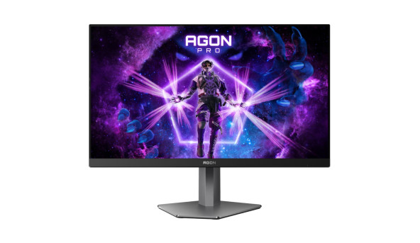 TFT 24.1" AOC AG246FK6, Ultra-Fast TN eSports, 610Hz, 2xHDMI, DP, USB-hub, HAS, Pivot, чорно-сірий